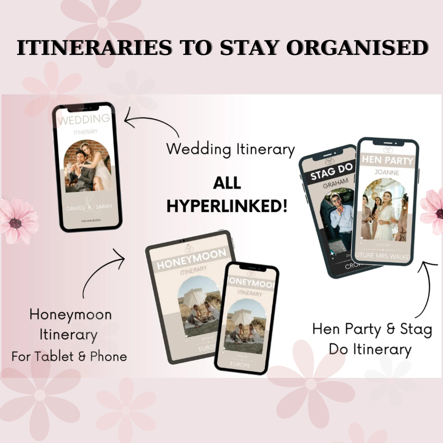 Wedding Planner Spreadsheet Wedding Budget Tracker Honeymoon Planner Checklist Guest List Tracker Wedding Travel Itinerary Seating Plan