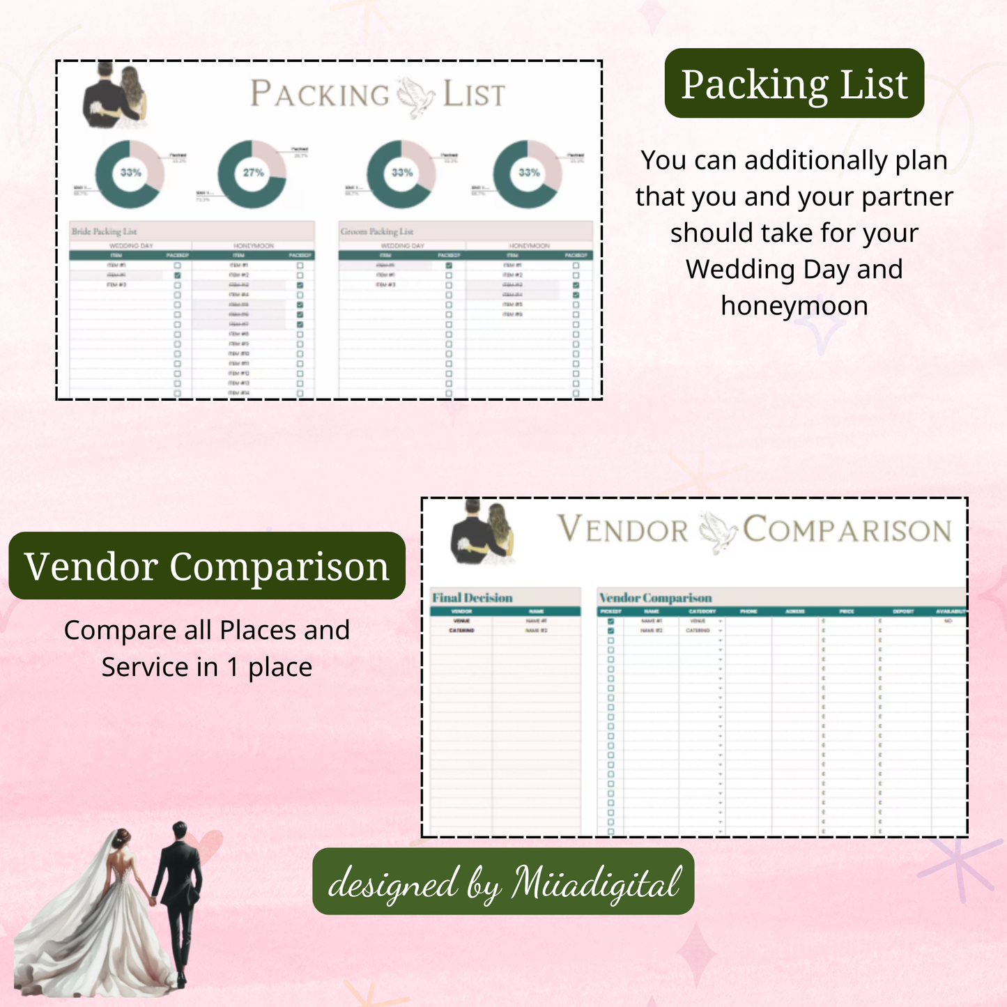 EXCEL Wedding Budget Wedding Planner Spreadsheet Google Sheets Budget Excel Wedding Finance Tracker Wedding Cost Tracking Expenses Bride Budget